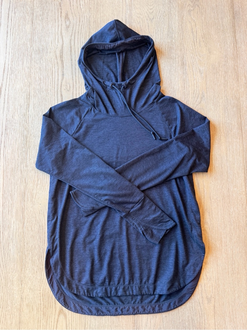 Athleta Women’s Uptempo Long Sleeve Hoodie in Dark Blue - Picture 2 of 4